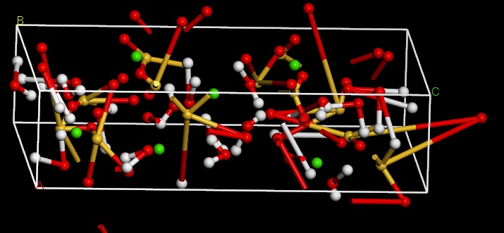 the structure of tobermorite after simulation