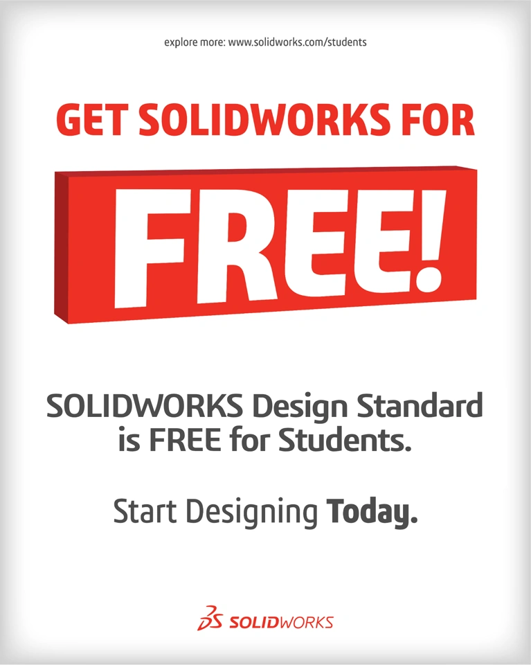 SOLIDWORKS Design Standard Now FREE for Students | Dassault Systèmes®